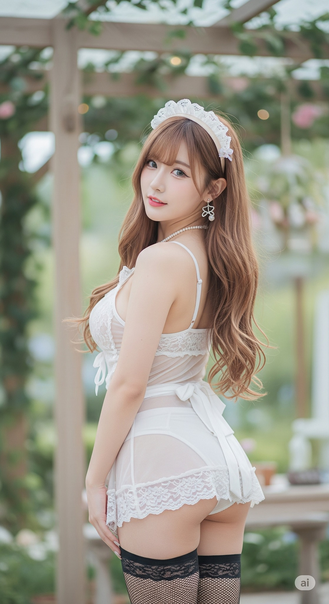 Playing maid today
