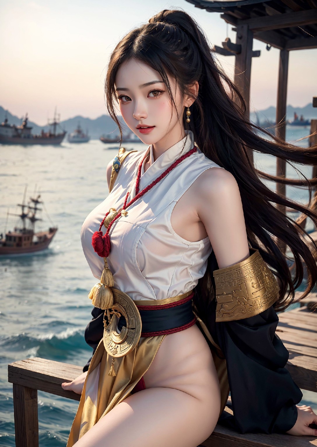 航行到西方的東方女孩