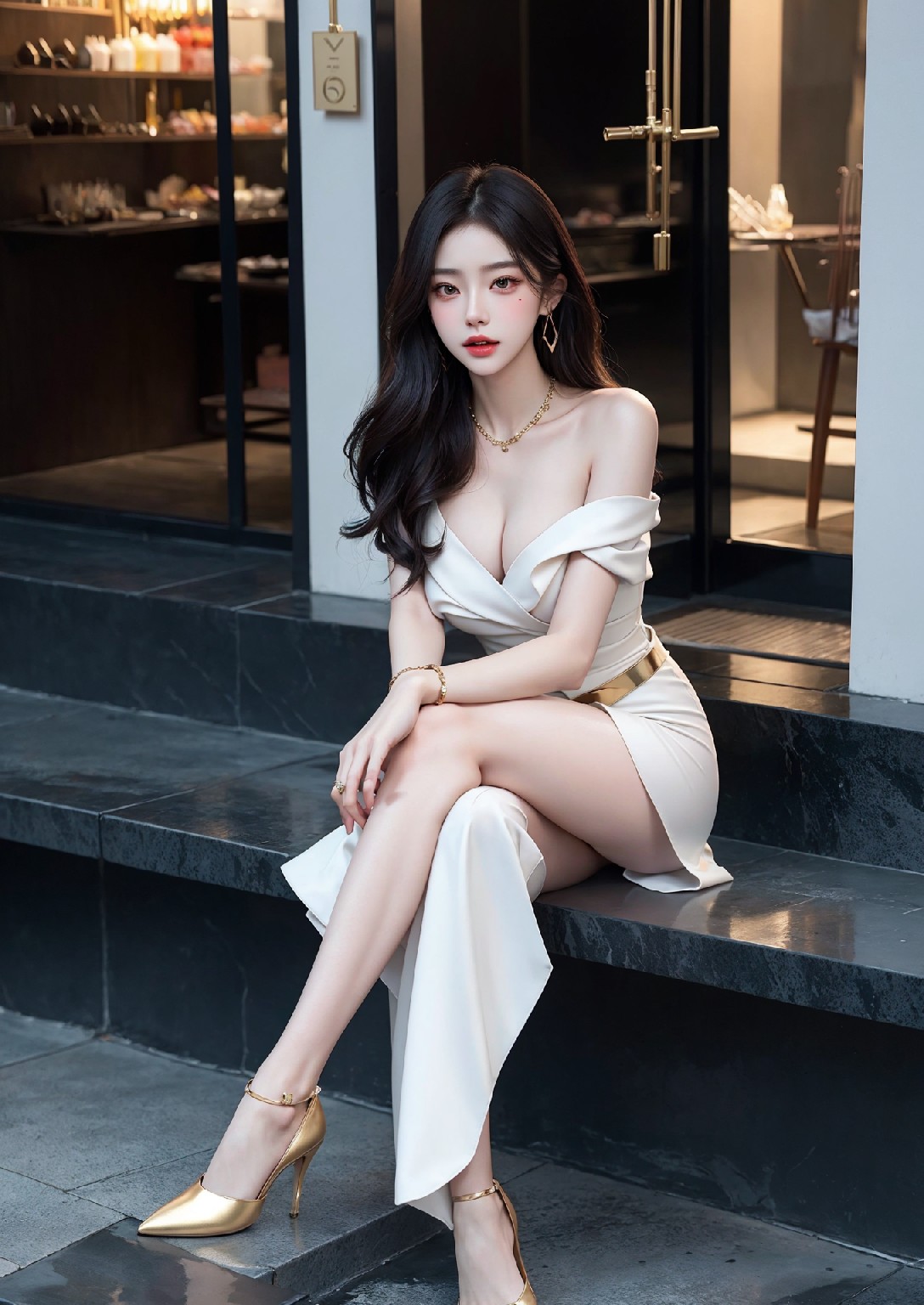 Fashion girl on the streets of New York