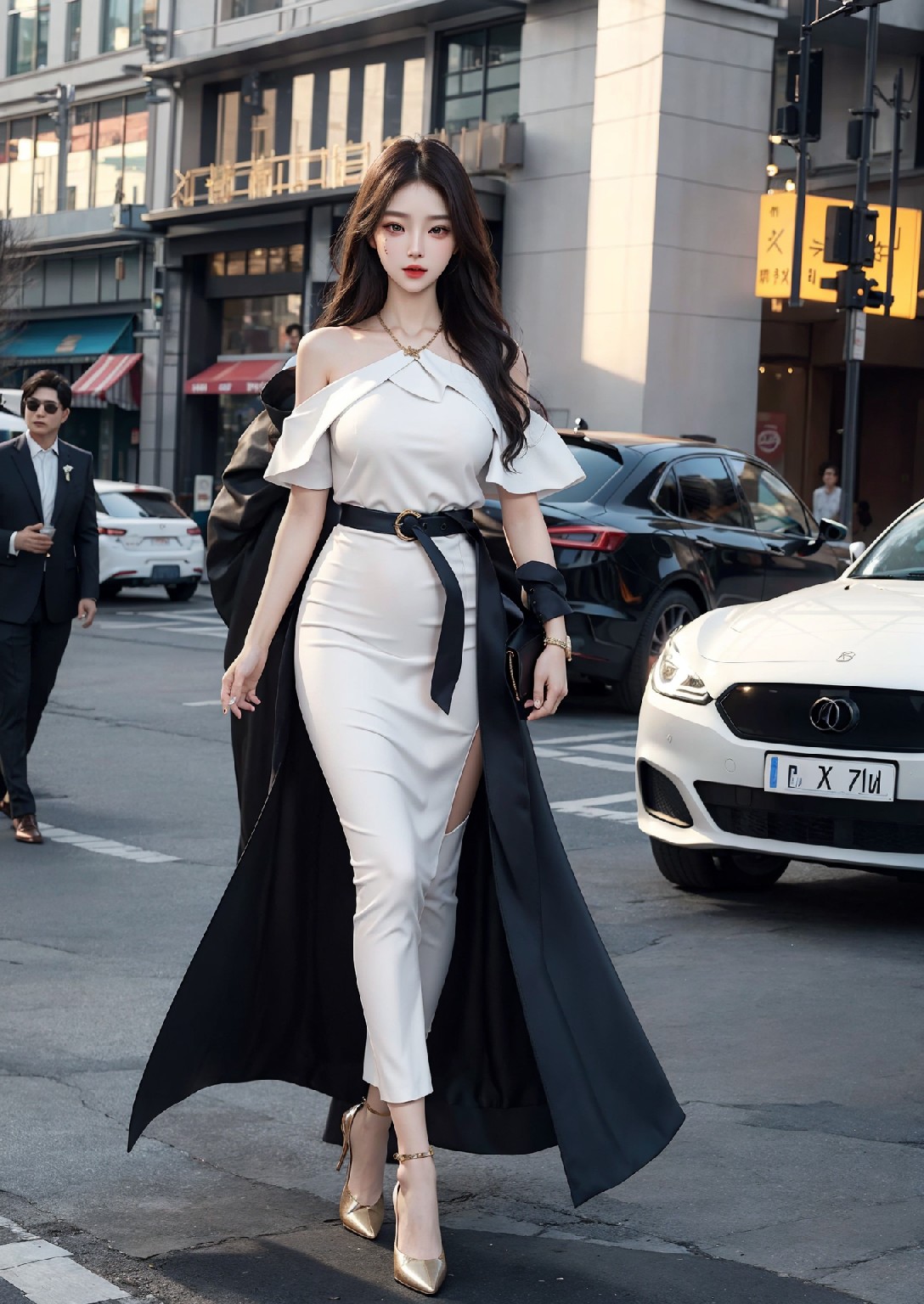 Fashion girl on the streets of New York