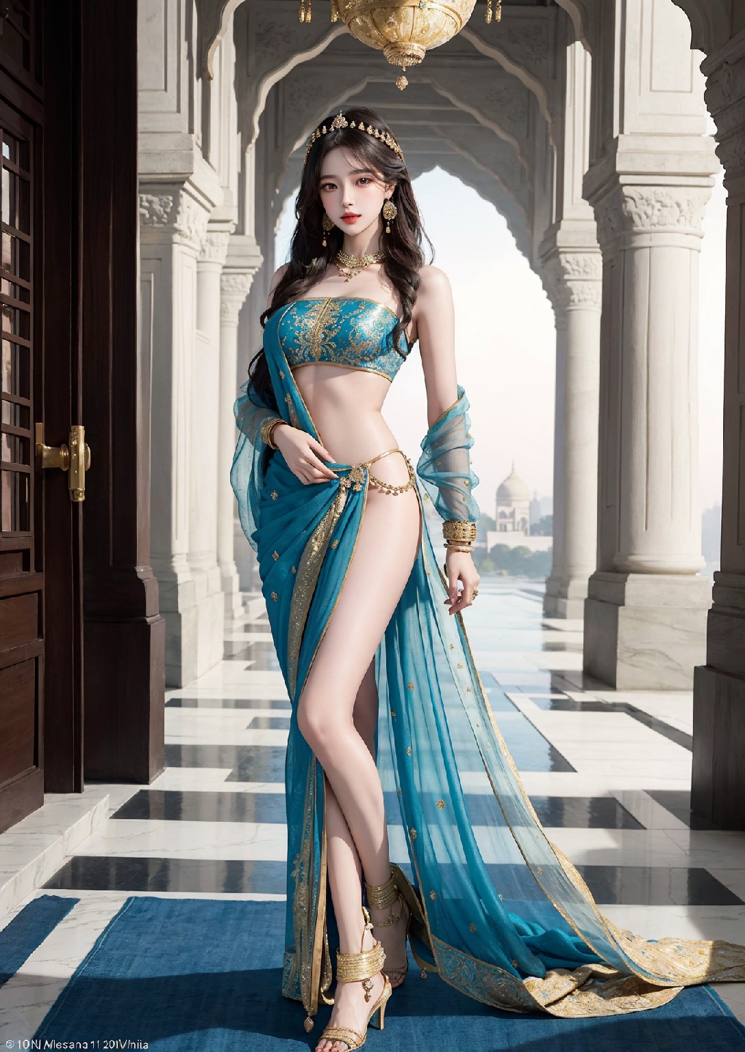Beautiful Woman of the Taj Mahal