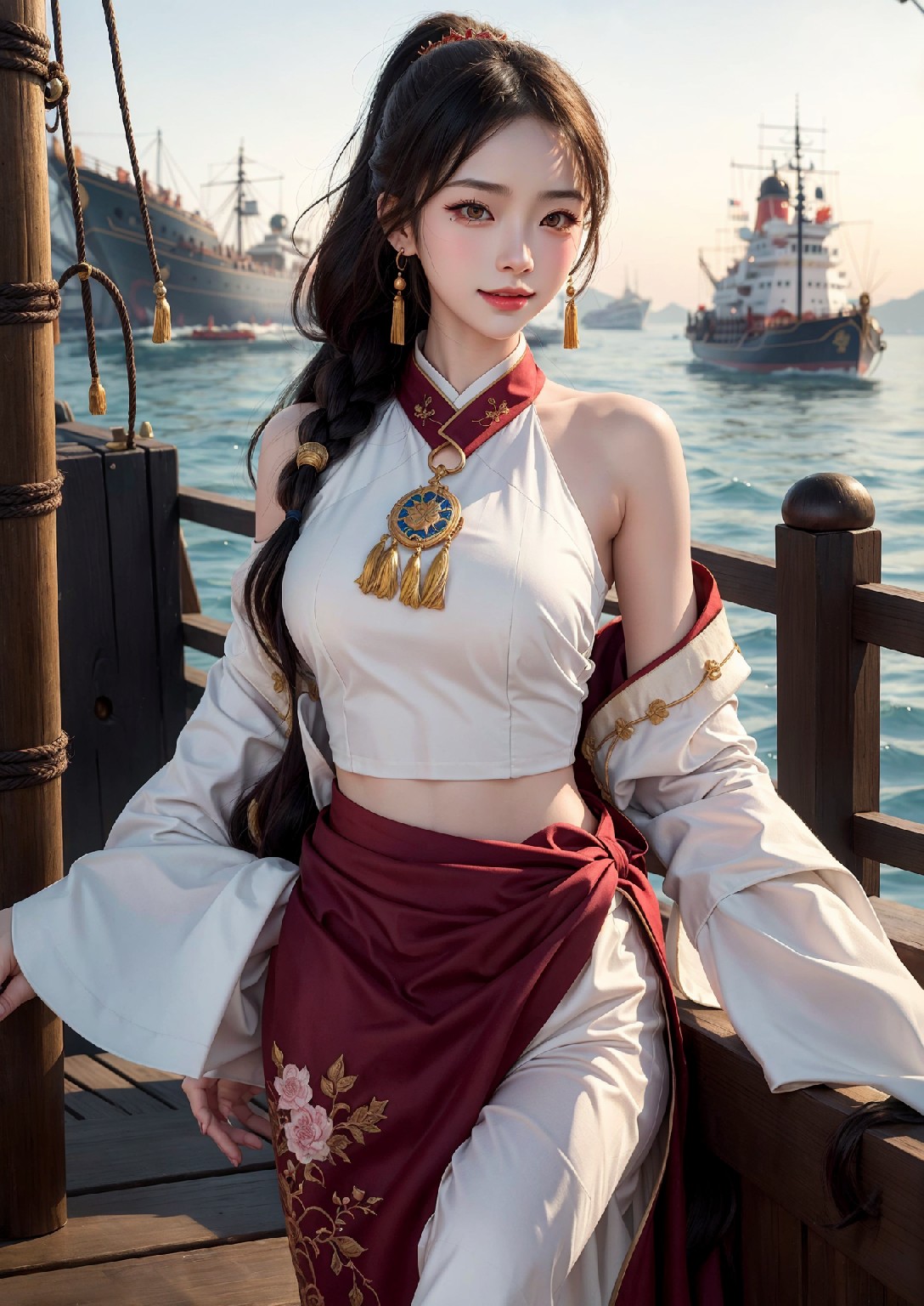 航行到西方的東方女孩