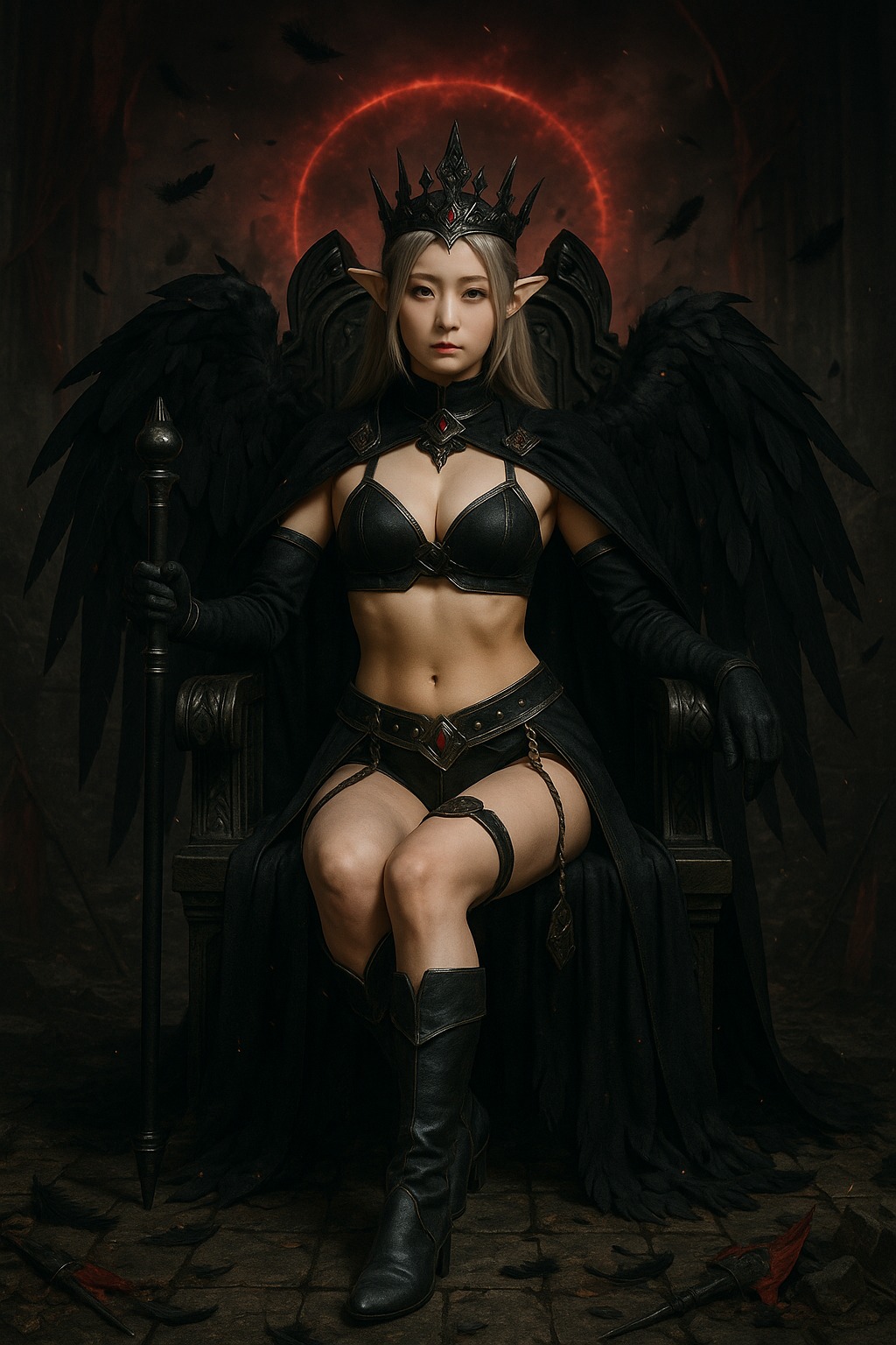 聖銀羽跡．精靈女戰士寫真