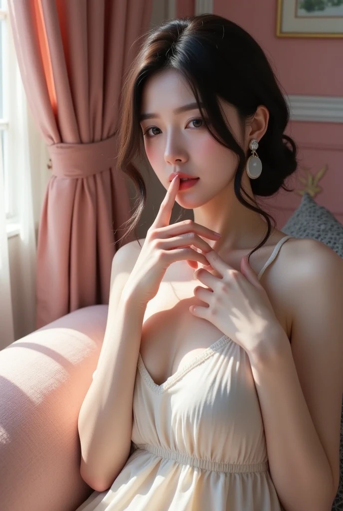 粉色的迷人小姐姐