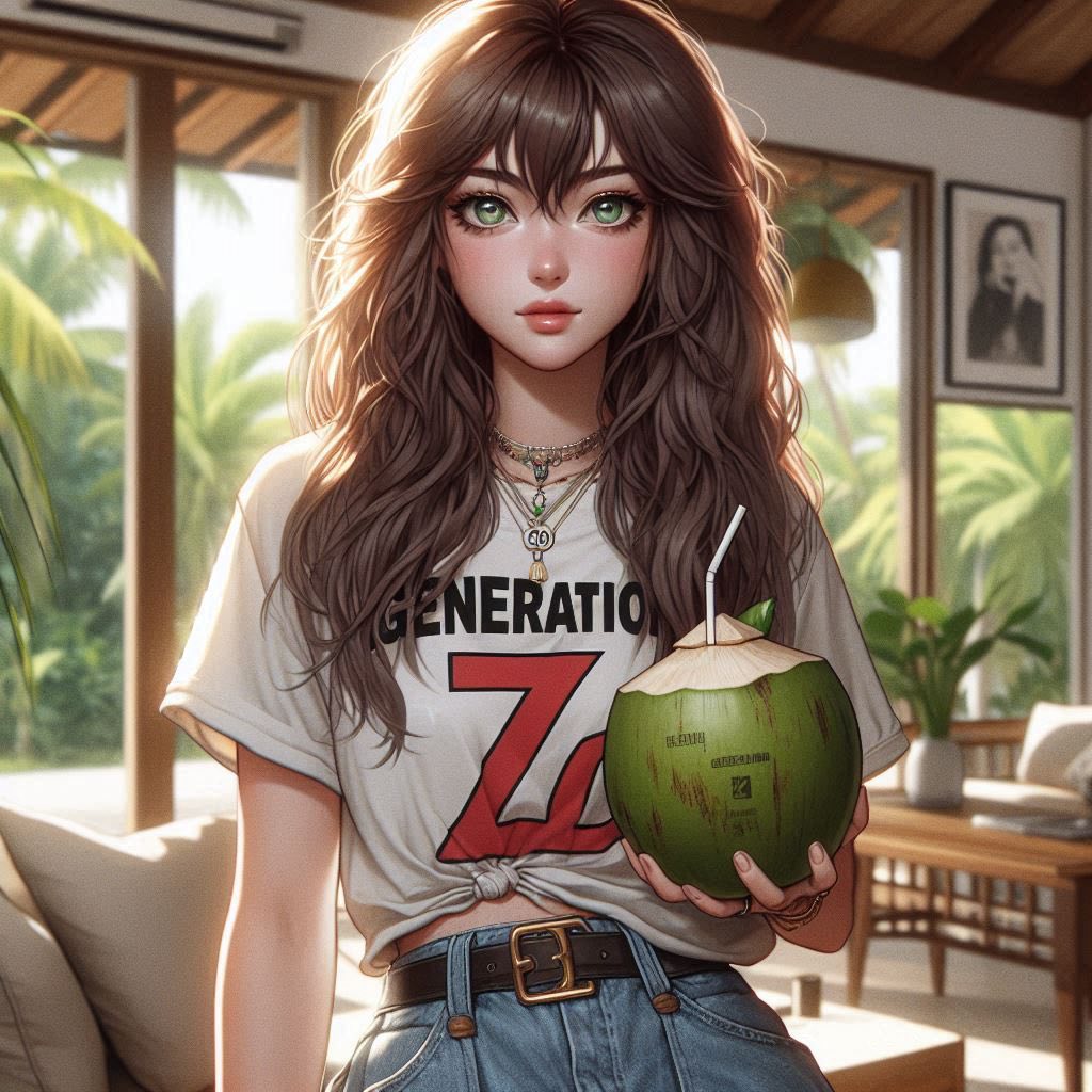 Cool juice at a tropical resort