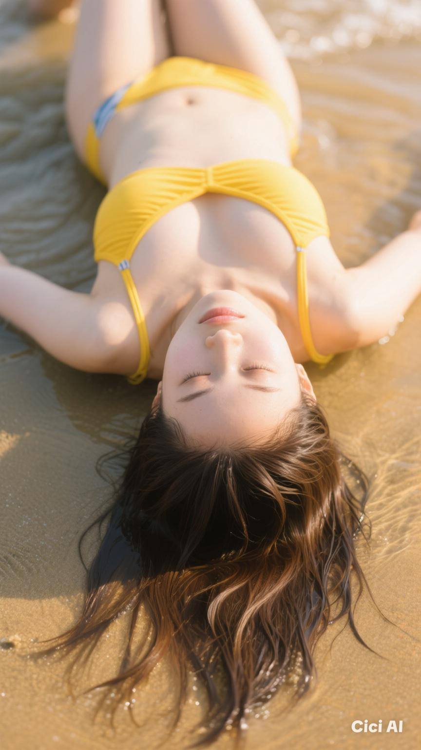 Relaxing at the beach
