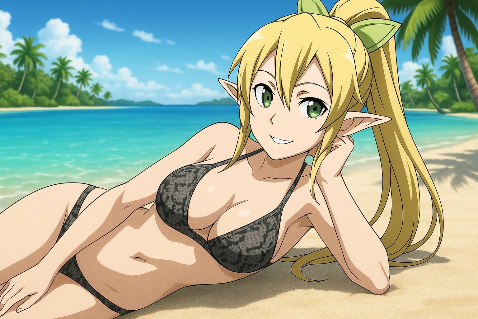 Summer is hot. It's best to go to the beach to cool off.