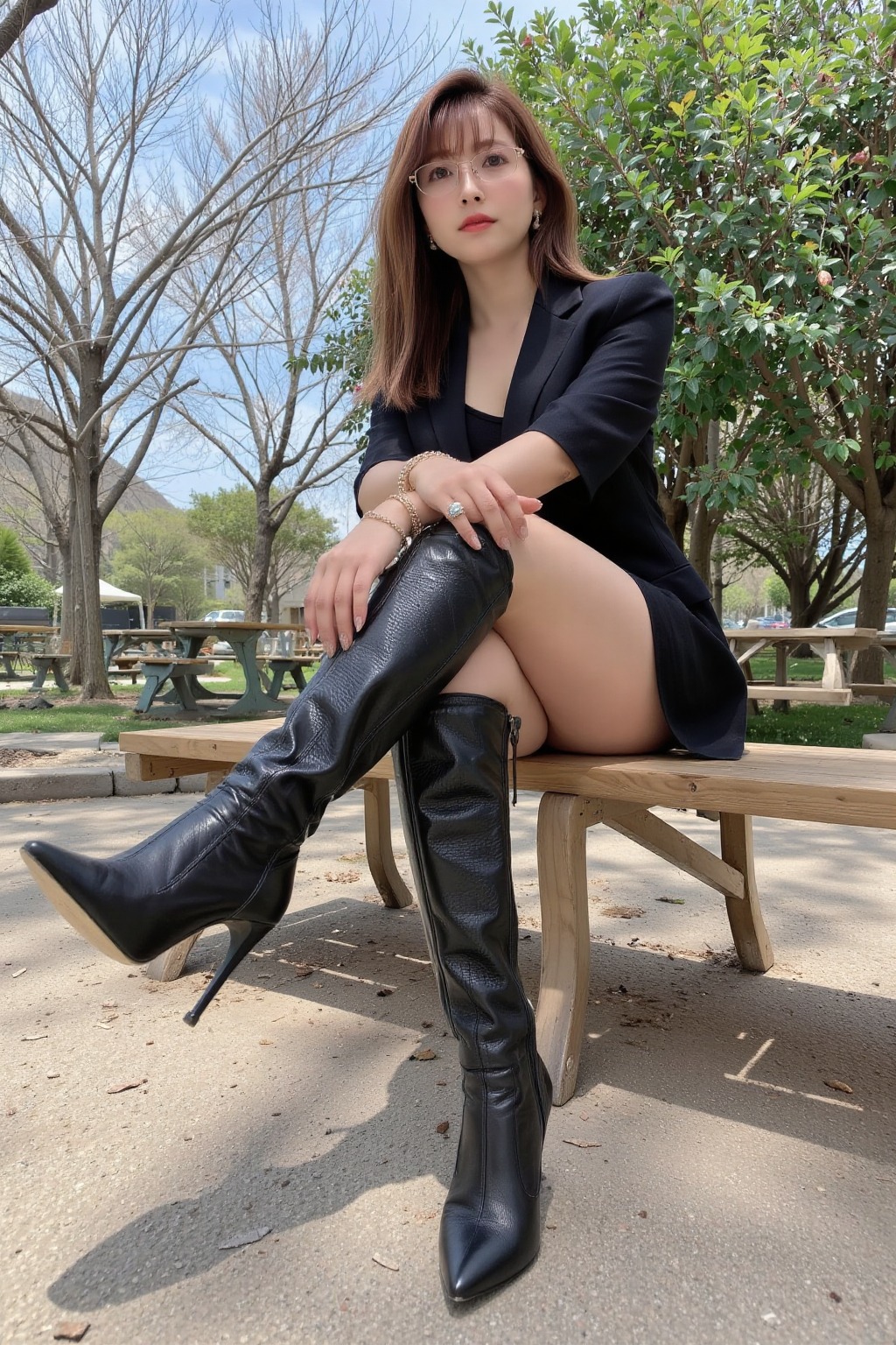Tired. Take a break in the park