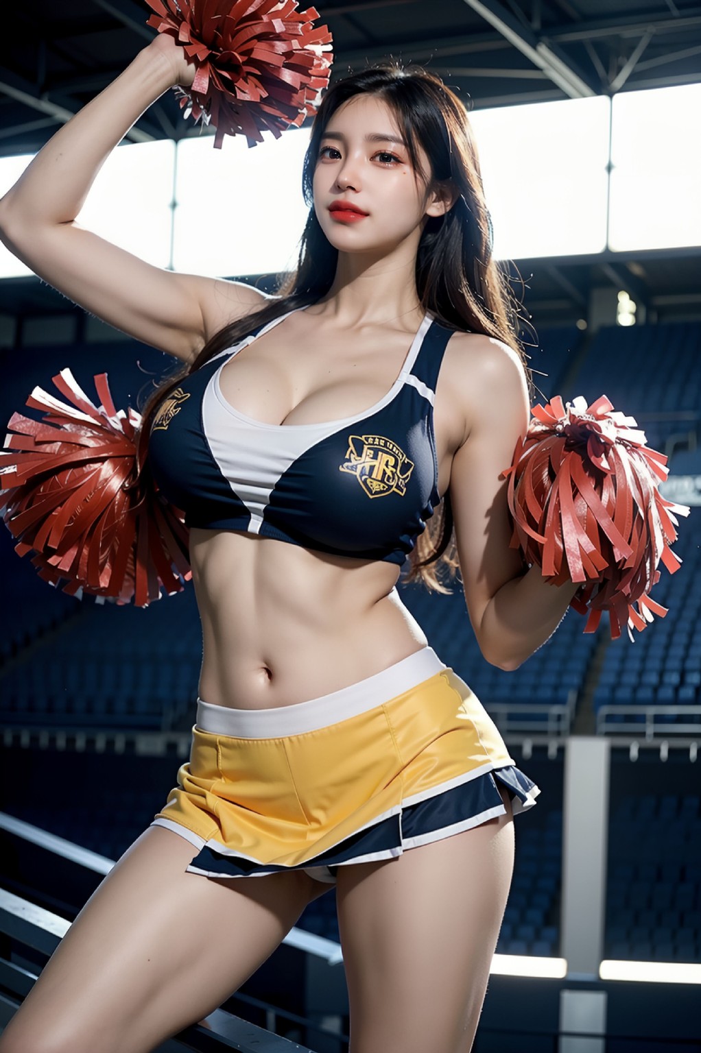 啦啦隊的乳溝