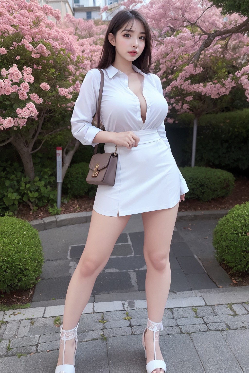 Flower-lined beauty