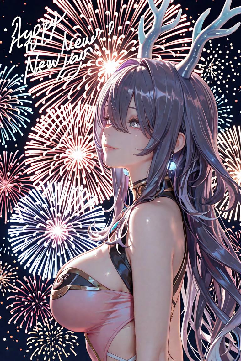 動漫美女迎接2026