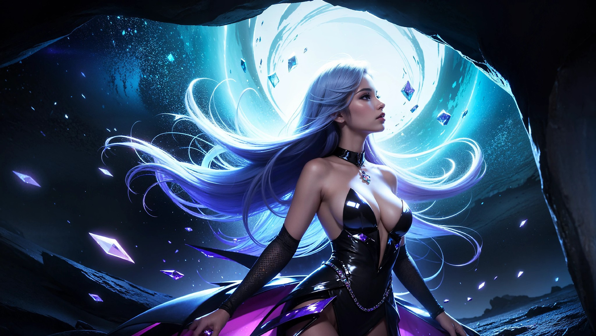 Vibrant Cosmic Princess Fashion