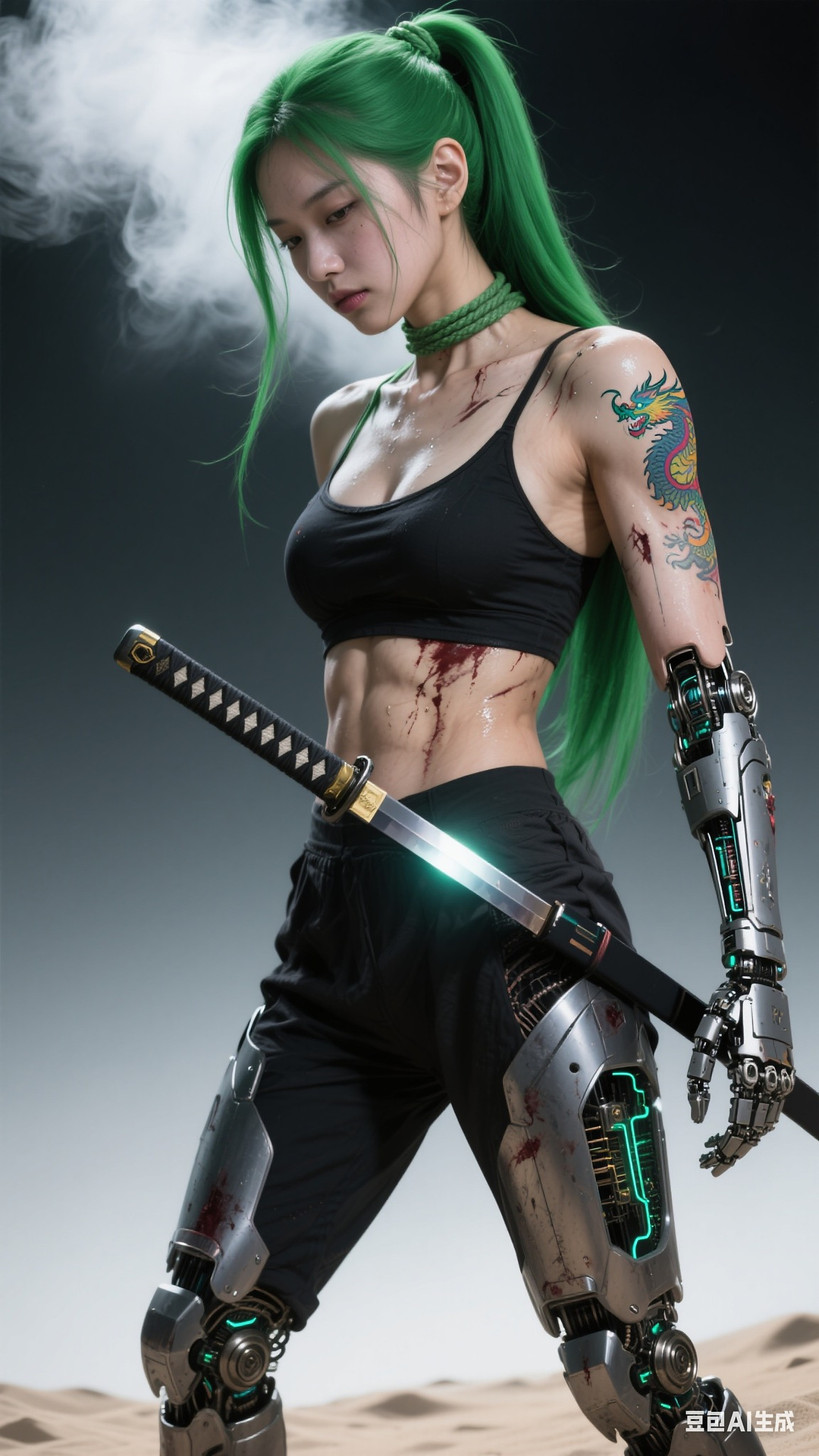 Green-haired Warrior