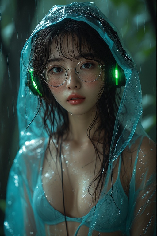 Raincoat on world tuned out