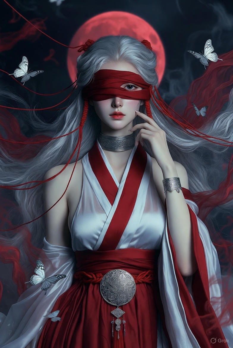 Luo Yihe fluttering. Light hem with the wind