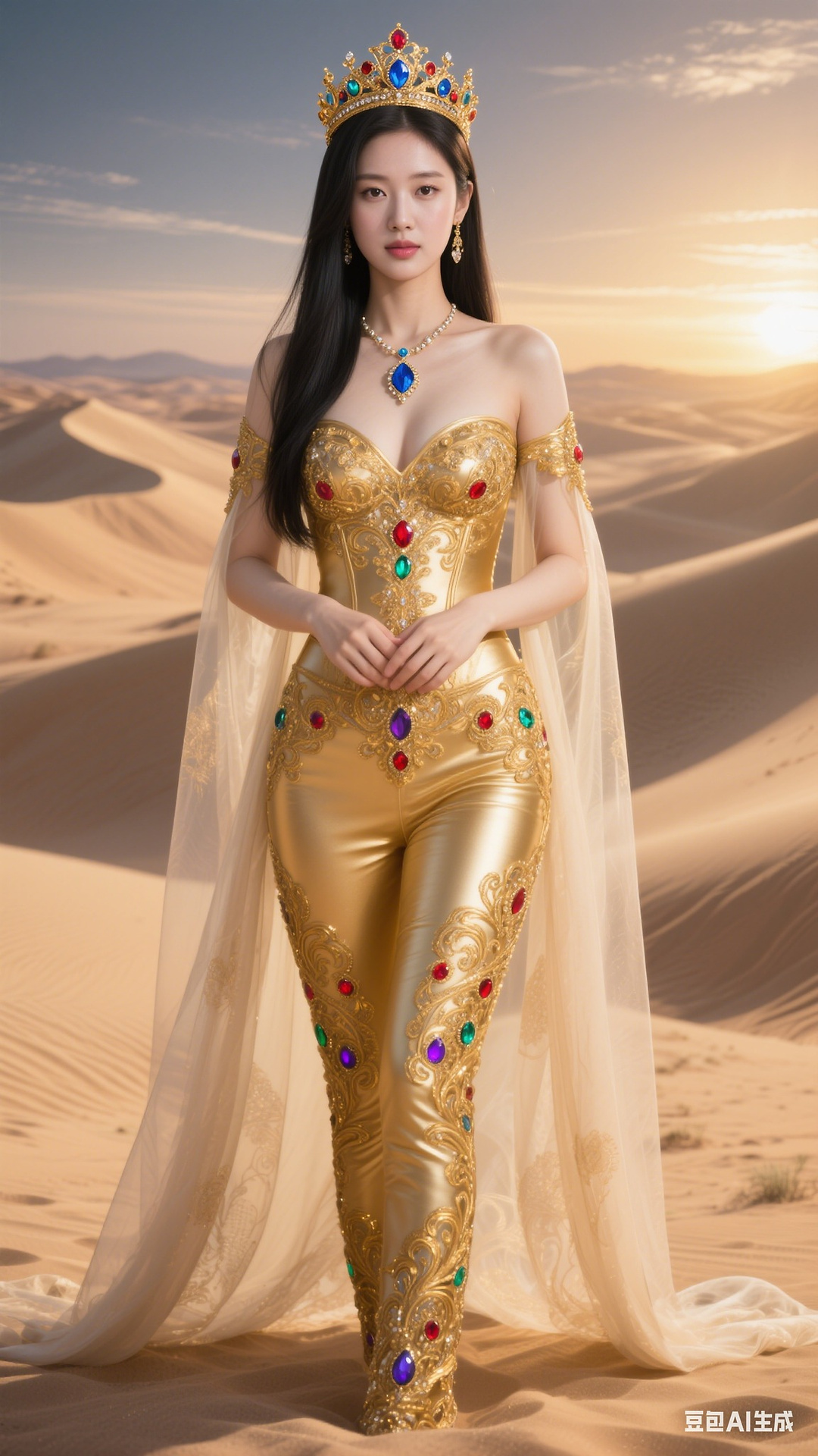 Golden Gem Decorative Tights