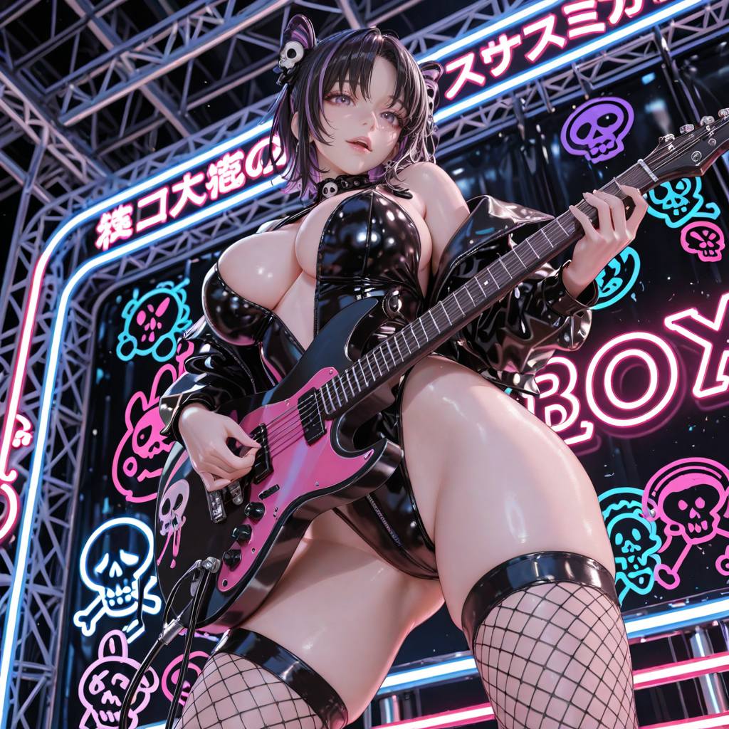 Rock Girls at a Concert.2