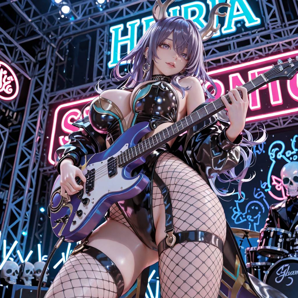 Rock Girls at a Concert.2