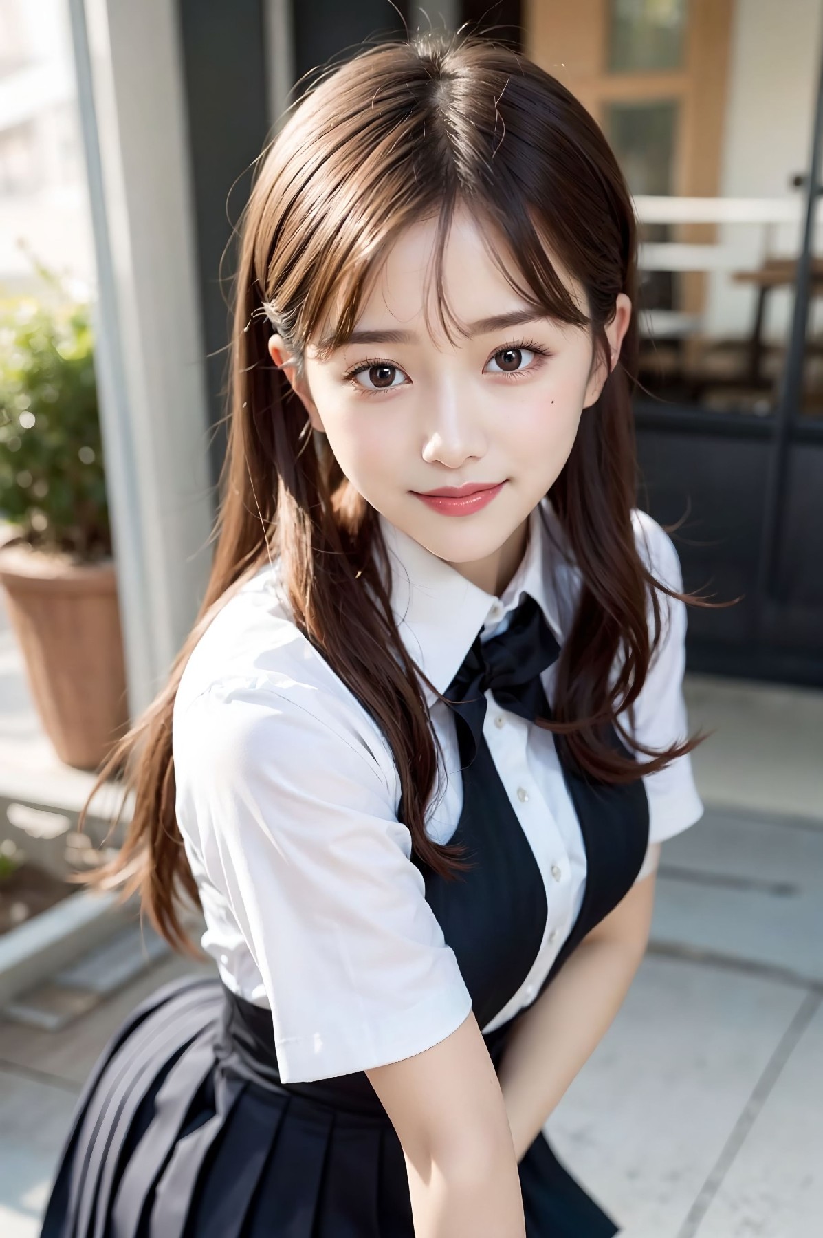 Female high school student