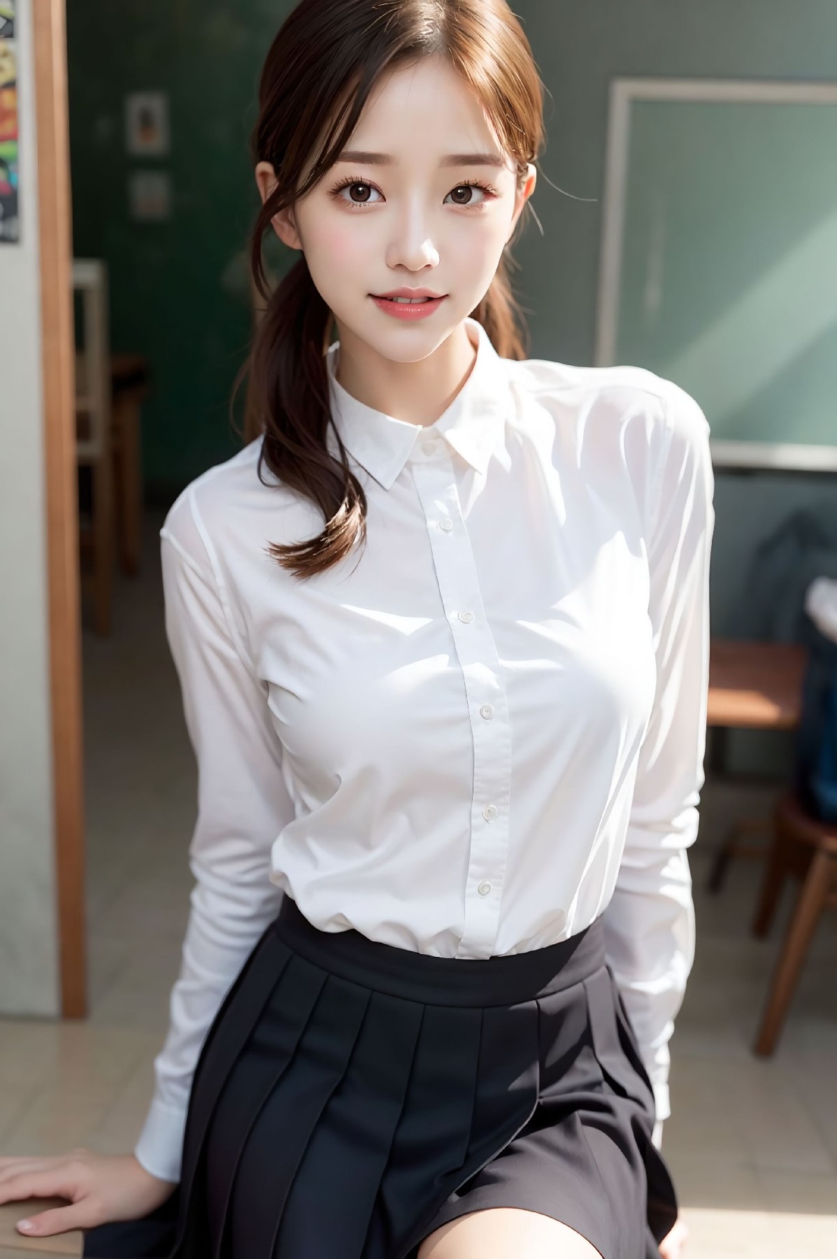 Female high school student