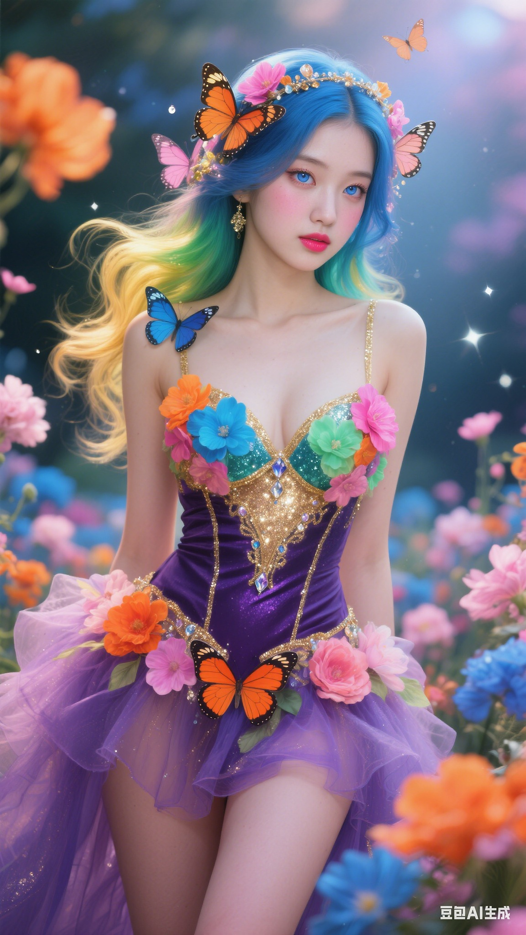 Petals and Butterfly Wings Tights