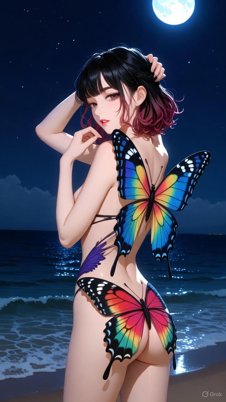 Butterfly Body Painting