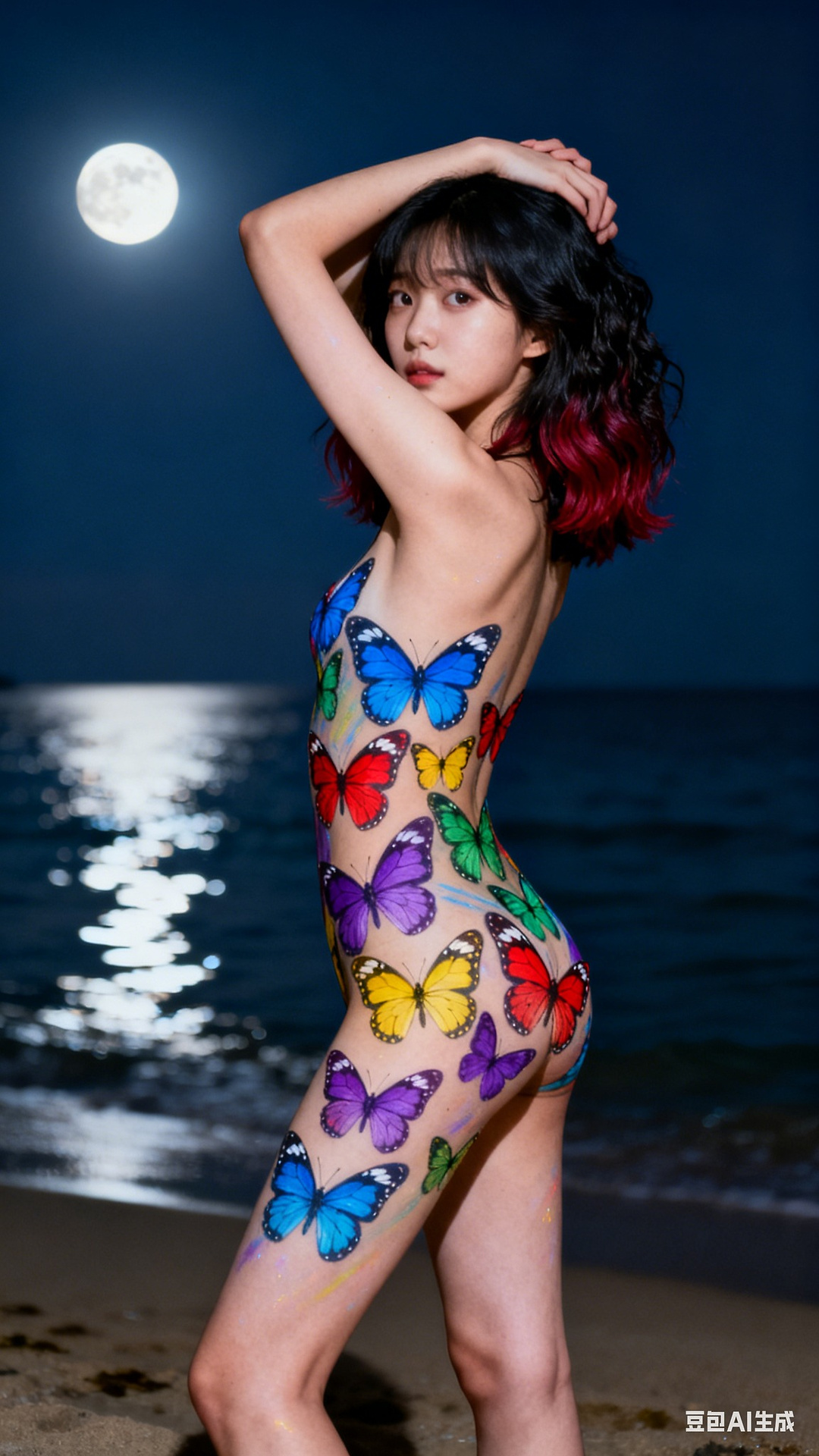 Butterfly Body Painting