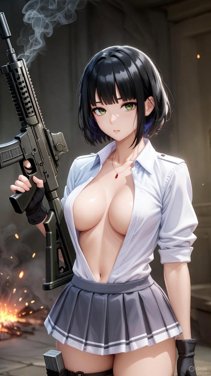 Girl with a gun