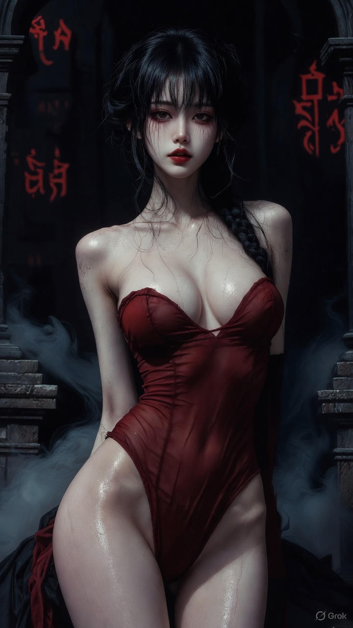 Gothic vampire girl