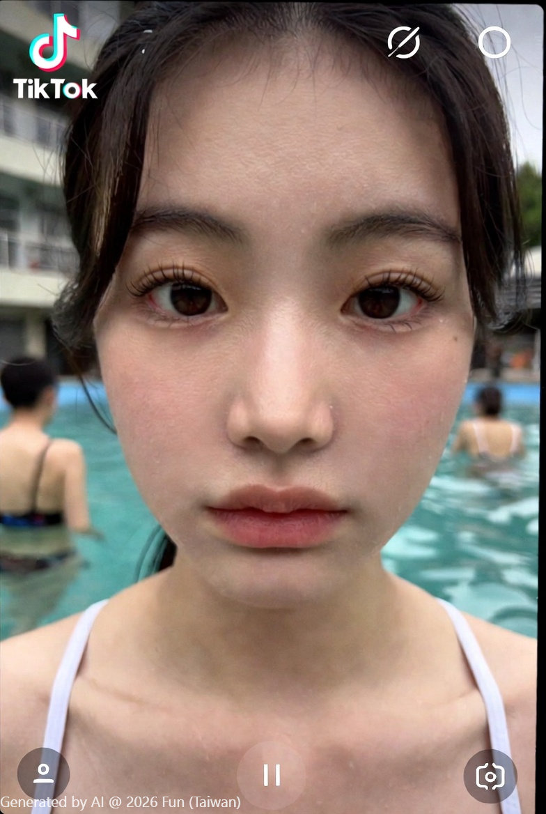 My Korean girlfriend # 41 took her to the hotel pool after the show to sneak