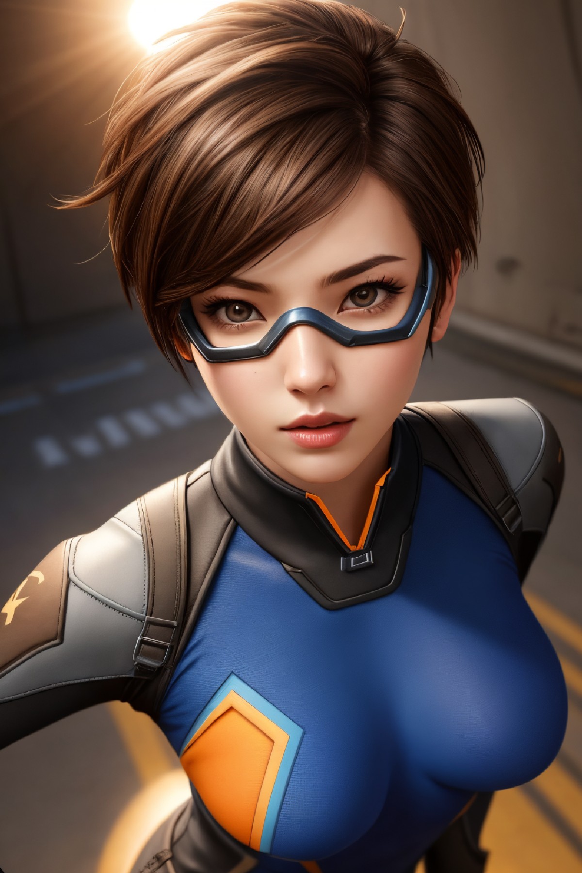 Lena Oxton, code-named "The Hunt"