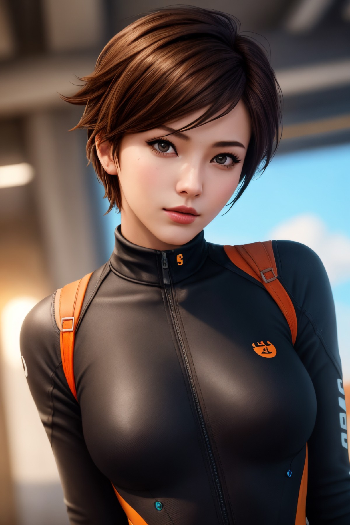 Lena Oxton, code-named "The Hunt"