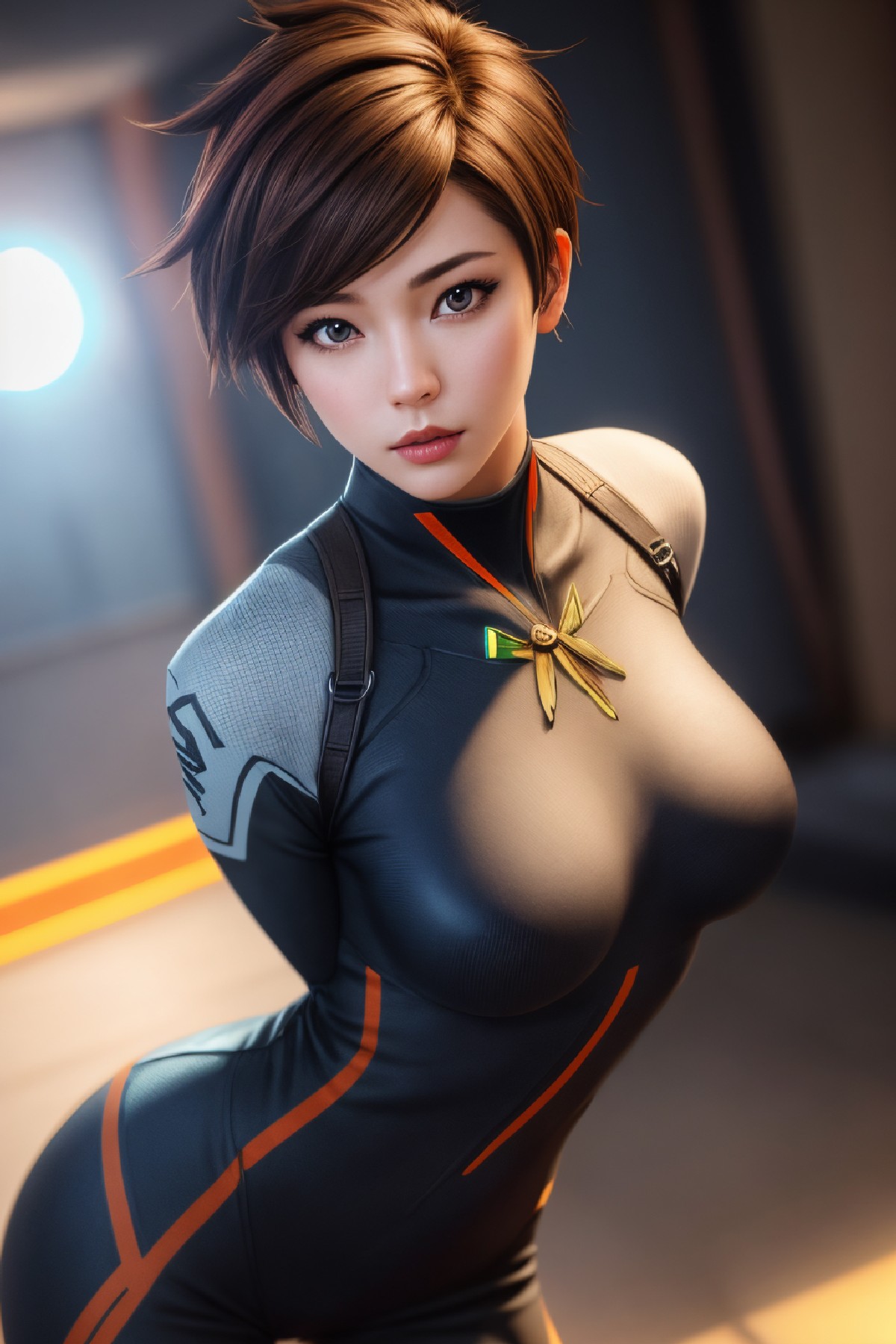 Lena Oxton, code-named "The Hunt"
