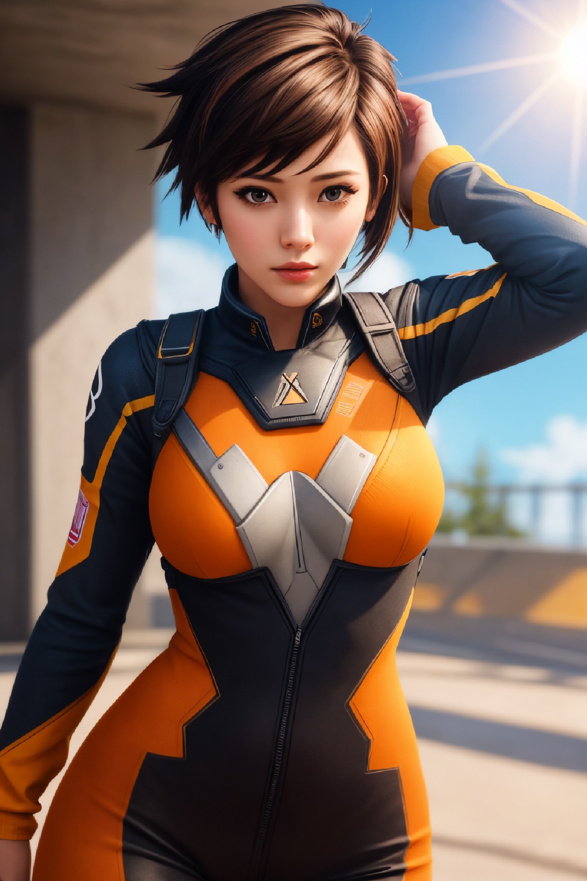 Lena Oxton, code-named "The Hunt"