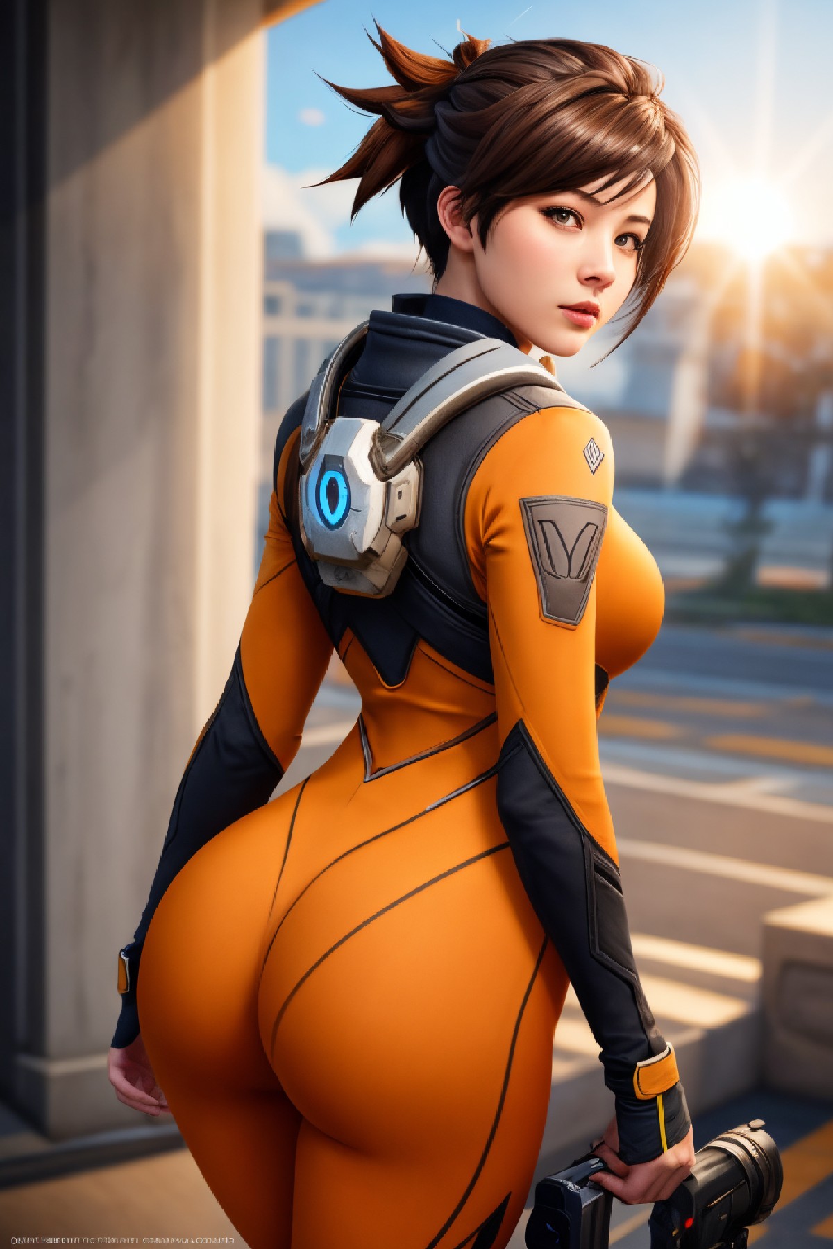 Lena Oxton, code-named "The Hunt"