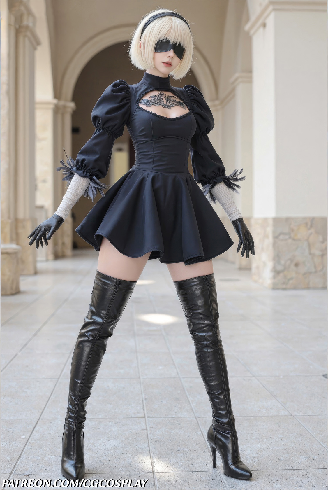 YoRHa No.2 Type B – NIER 🖤⚔️🤍