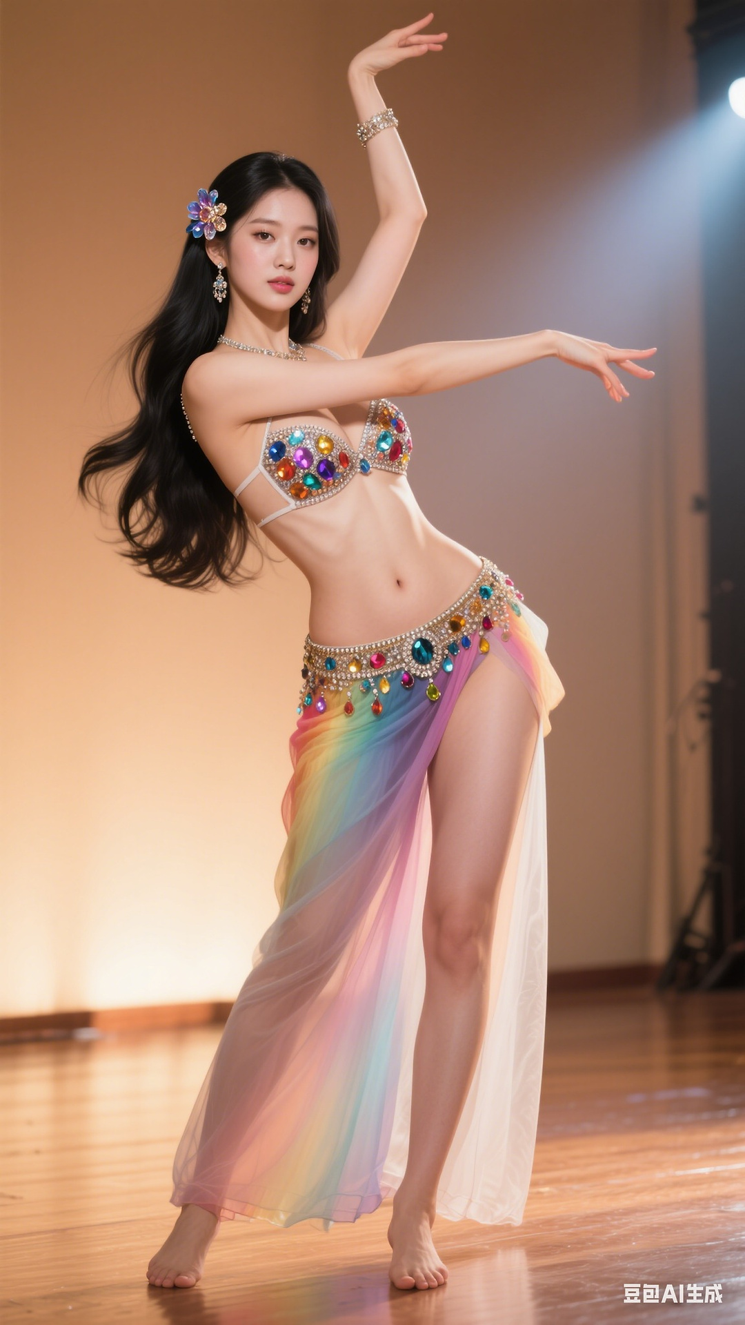 Rainbow Gem Belly Dancer