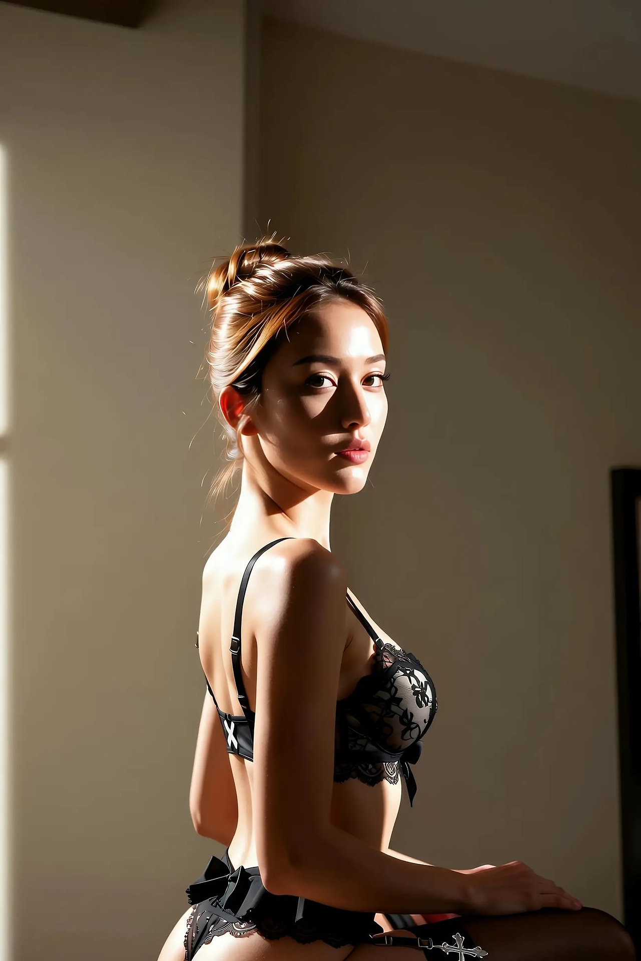 One Lemon Lemon - Black Translucent Sexy Lingerie