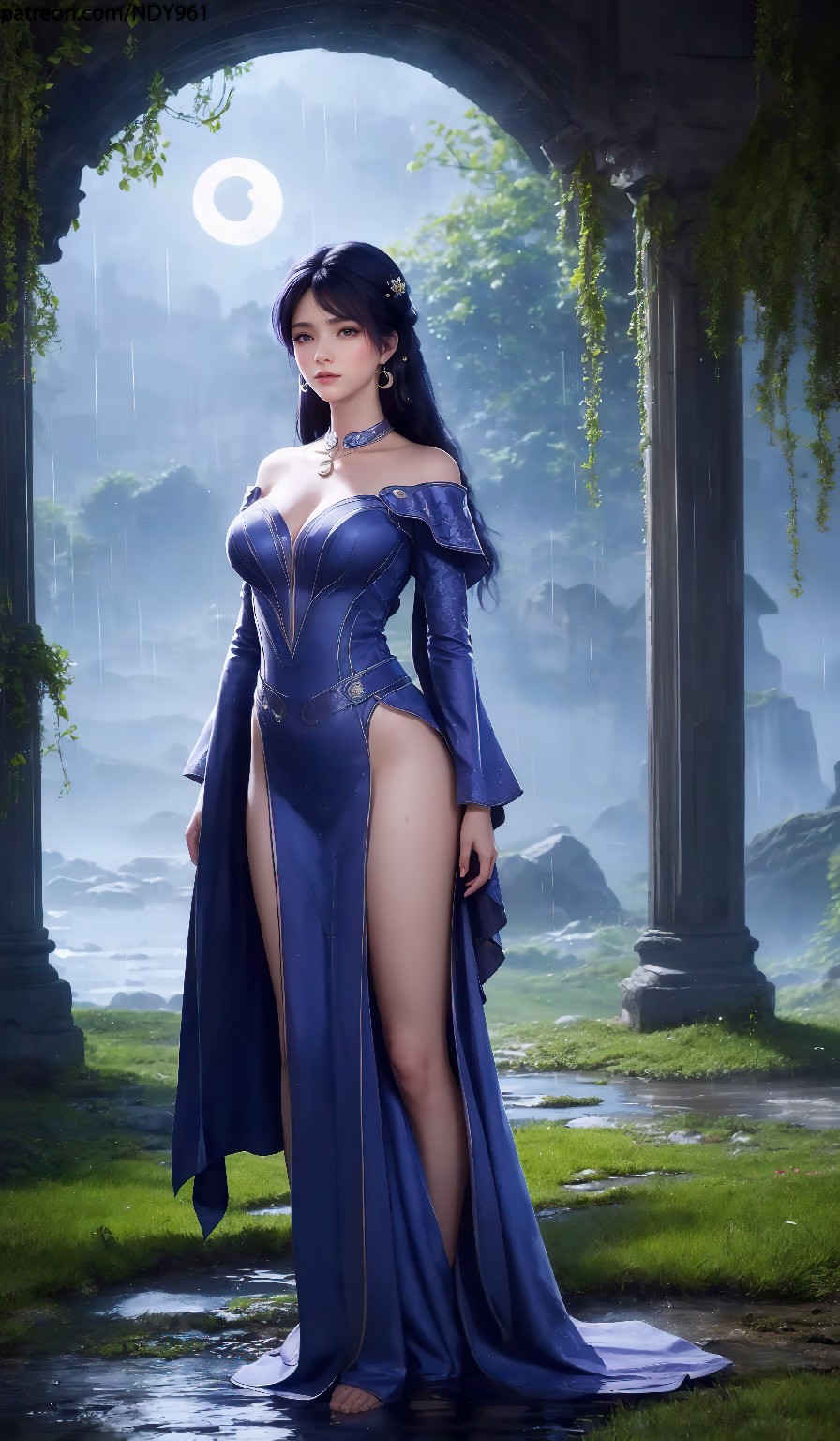 Ji Ziyue covers the sky – Koleksi Gambar AI