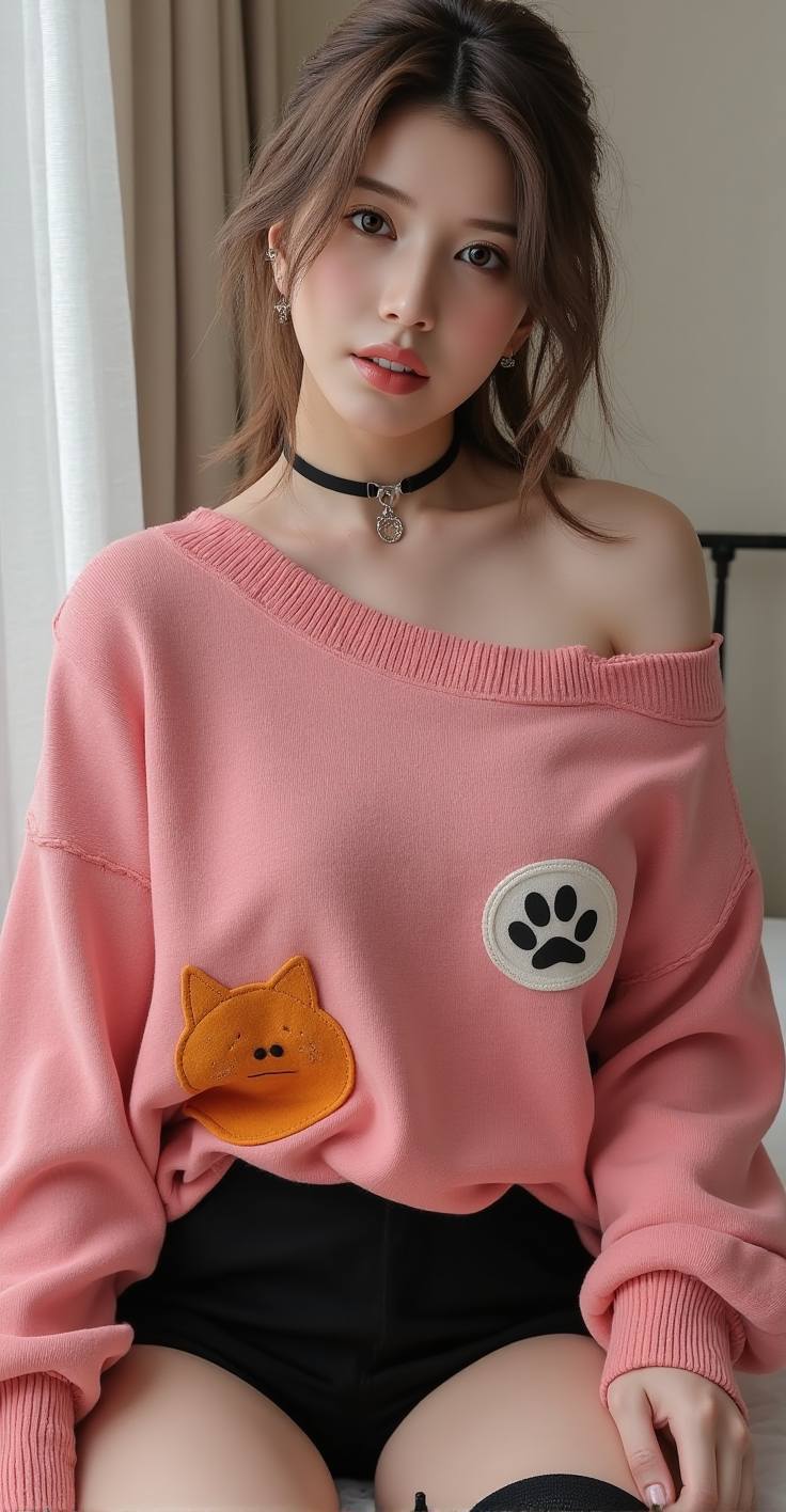 Printed sweater