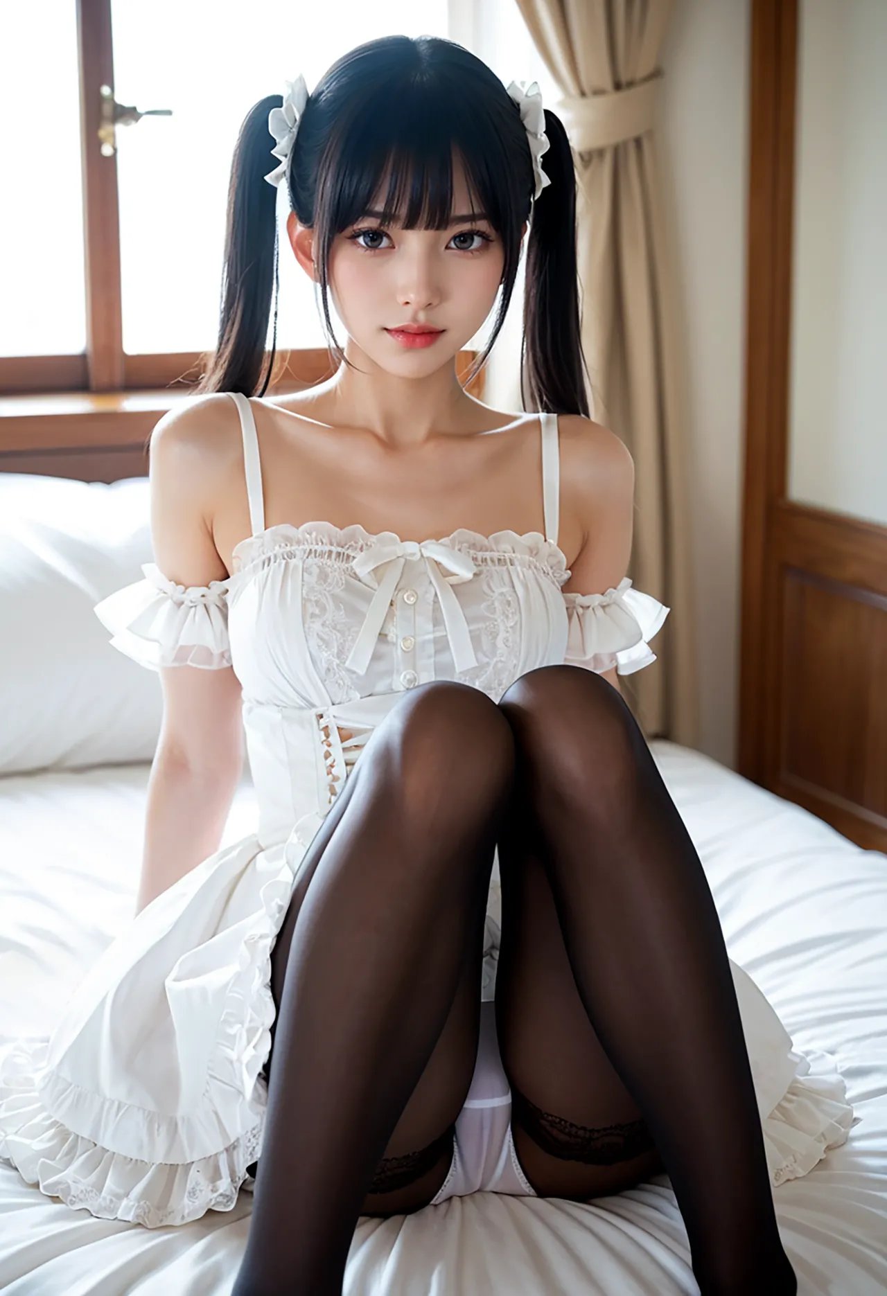 Twin-tail goth loli teenage girl and dressmaker insertion etch - Part 1